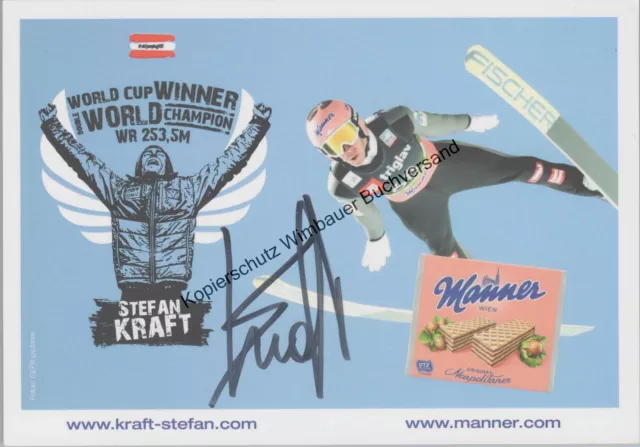 Original Autogramm Stefan Kraft Skispringen /// Autograph signiert signed signee