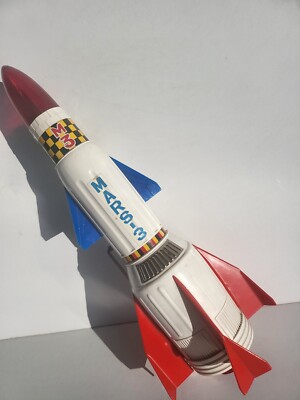 Tin Toy NO ROBOT Nomura Japan bat.op MARS ROCKET in mint fully working condit. 