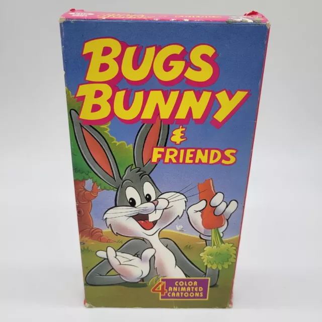 VINTAGE 1993 BUGS Bunny & Friends VHS 4 Color Animated Cartoons Kids ...