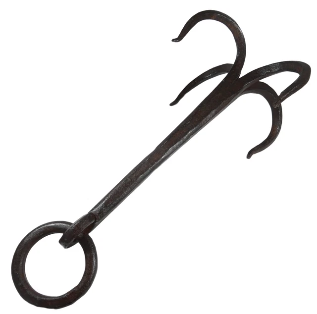 Antique Blacksmith Wrought 4 Claws Old Anchor Grappling Maritime Hook