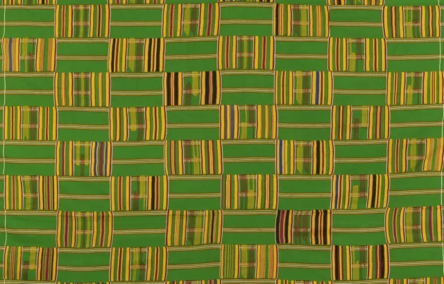 Authentique tissu Ashanti Kente des années 1970 du Ghana - Un héritage... 2