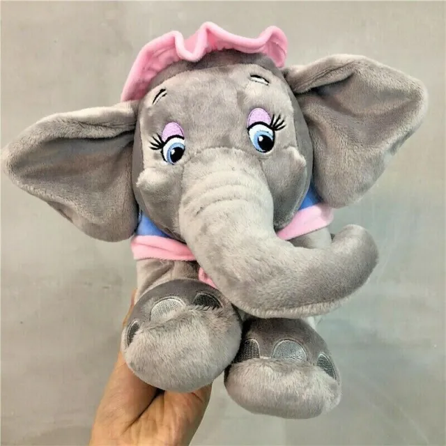 Disney MRS JUMBO the Elephant Dumbo's Mom 14in Grey Pink Soft Plush