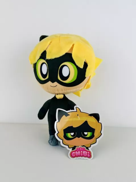 Miraculous Ladybug Zag Chibis Stuffed Animal Cartoon Cat Noir Plush Toy 8” New