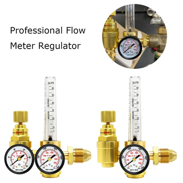 ARGON/CO2 FLOW METER Regulator Gauge TIG MIG Welder Welding Gassaving
