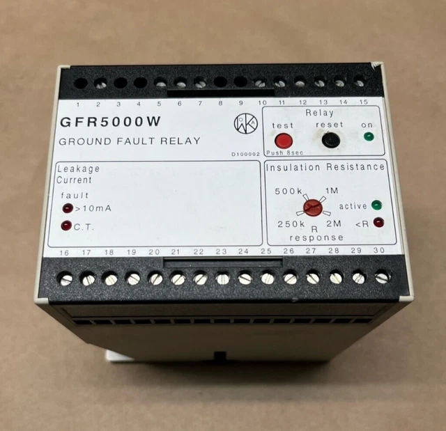 WoKa-Elektronik Ground Fault Relay GFR5000W 17006061 D-36329 Romrod (BU)