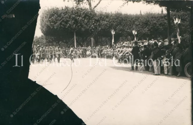 1929 TERNI Parata Militare Regio Esercito Generale Teruzzi Cartolina fotografica