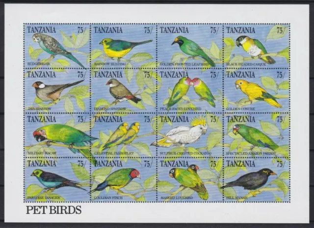 Tansania 942/957 postfr./mnh Vögel birds -06836