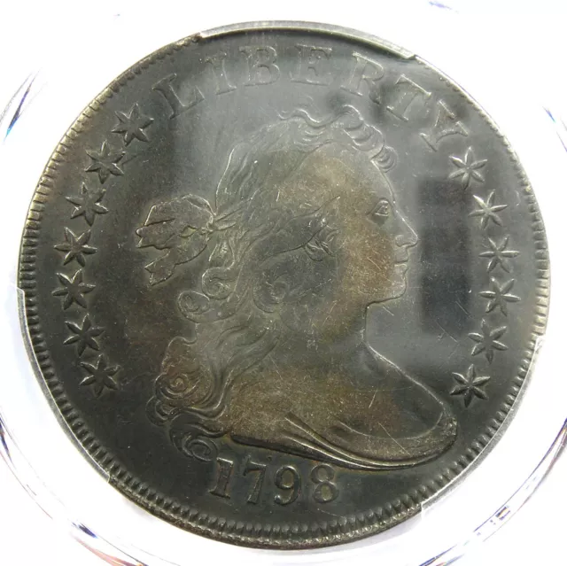 1798 Draped Bust Silver Dollar $1 Coin - Certified PCGS VF Detail - Rare Coin