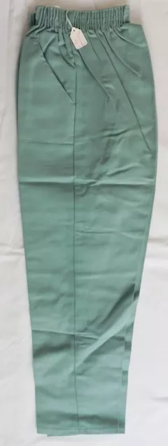 Pantaloni verdi vintage anni '50 bambini lunghi 32" INUTILIZZATI Pincroft ragazzo o ragazza