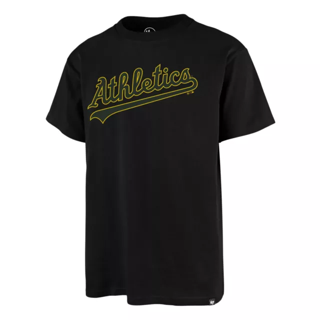 MLB Oakland Athletics A's T-Shirt Echo Wordmark Baseball Fanshirt schwarz