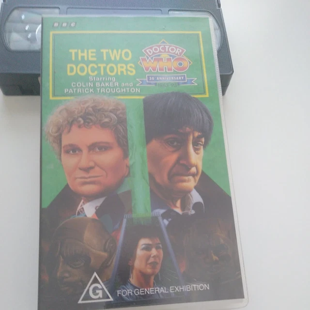 THE TWO DOCTORS Who VHS Colin Baker + Patrick Troughton 30th ...