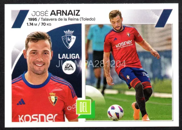 Jose Arnaiz Coloca #18 Bis Ca Osasuna Cromo La Liga Este 2023-24 Panini 23/24