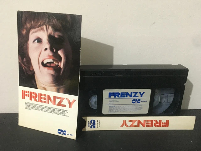 FRENZY EX RENTAL Pre Cert Cut Carton VHS Tape - Alfred Hitchcock - CiC ...