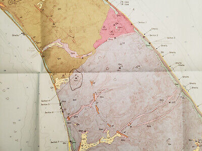 Vtg 1967 Geologic Map of North Truro Quadrangle Barnstable County Massachusetts 4