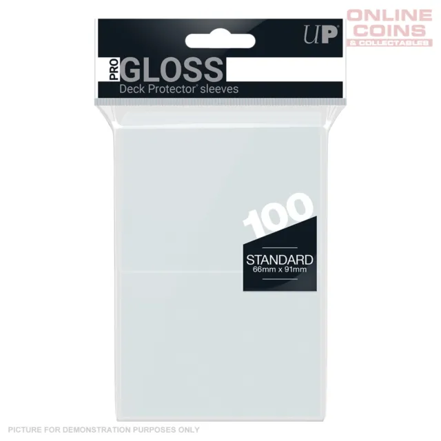 Ultra Pro PRO-Gloss 100ct Standard Deck Protector Sleeves -Clear