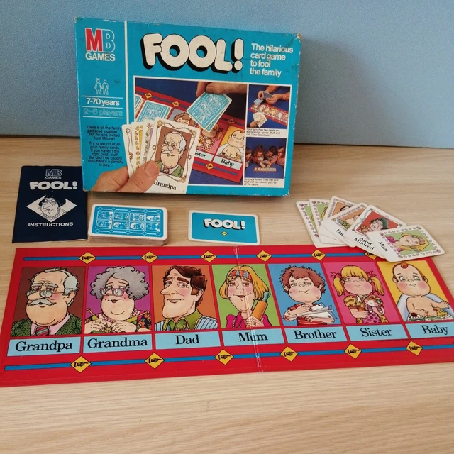 VINTAGE MB GAMES Fool 1980 Family Board Card Game Fool! Complete £7.