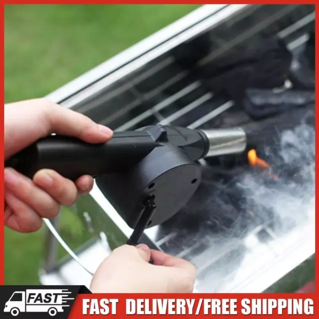 Hand Crank Air Blower Lightweight Hand-Cranked Barbecue Fan Barbecue Accessories