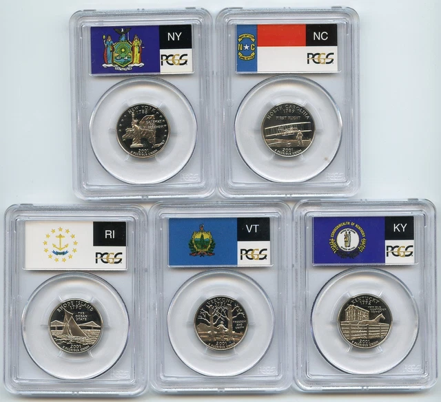 2001 S Clad State Quarter Set PCGS PR69DCAM