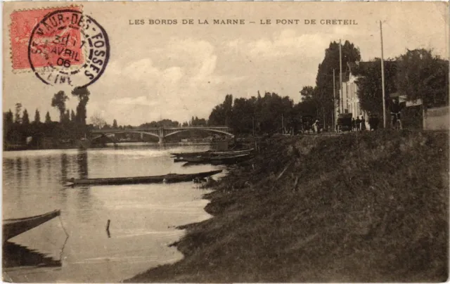 CPA AK Creteil Les Bords de la Marne Le Pont de Creteil FRANCE (1282337)