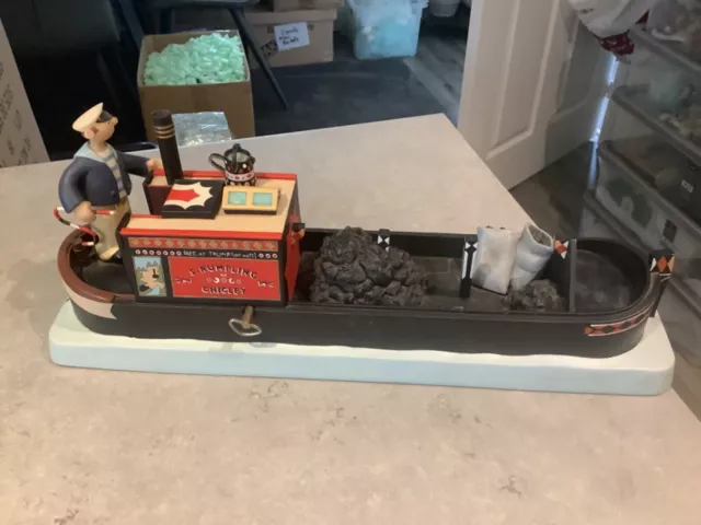 Robert Harrop CAMBERWICK GREEN CGMB9 MR RUMPLING ON THE CANAL BARGE MUSIC BOX