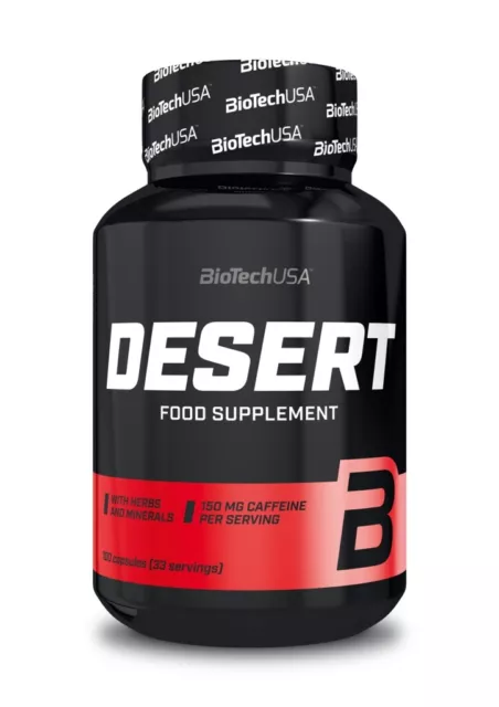 (19,08 EUR / 100 g) Desierto - 100 cápsulas (Biotech USA) ¡Construcción muscular seca!