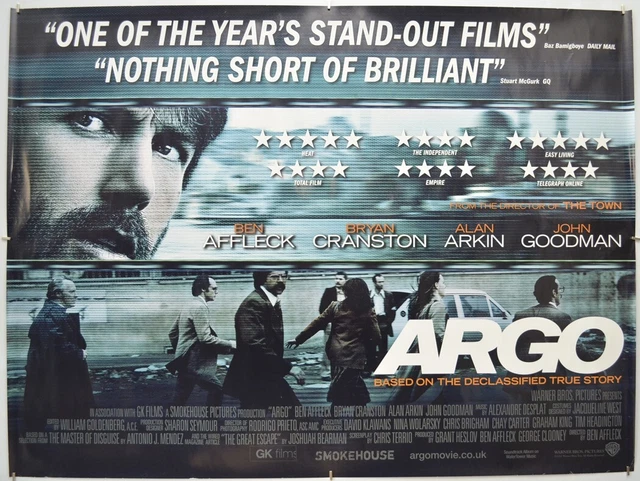 ARGO (2012) ORIGINAL Cinema Quad Movie Poster - Ben Affleck, Bryan Cranston  EUR 7,30 - PicClick IT