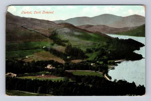 Loch Lomond Scotland, Jarbet Scenic View, Antique, Vintage Souvenir Postcard