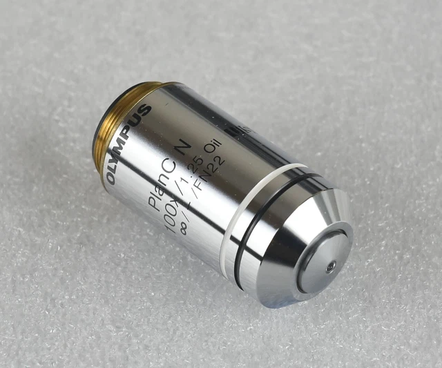 OLYMPUS MICROSCOPE OBJECTIVE Lens 100x / 1.25 Oil Plan C PlanC N UIS2 £ ...