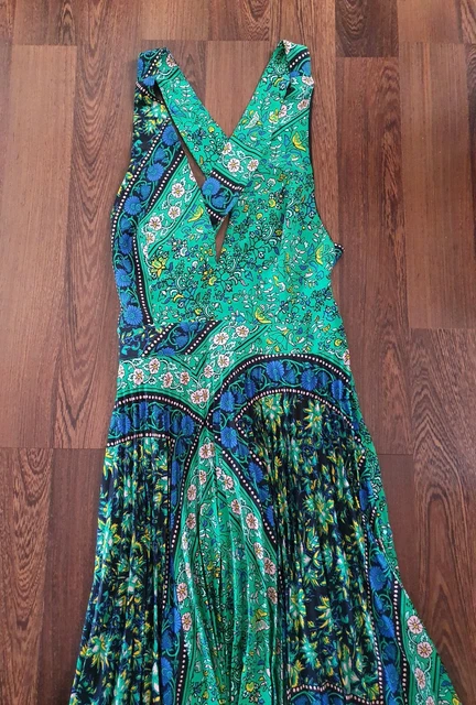 Topshop long deals green dress