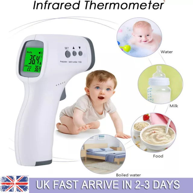 Digital Infrared Thermometer Non-Contact Head Body Food Dual Mode Gun Baby Adult