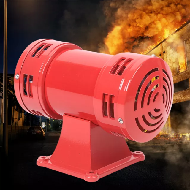 110V Industrial Air Raid Horn Type Loud 140db Air Raid Sound Siren Alarm NEW!