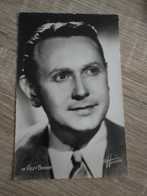 CPSM Postcard CINEMA Movie Actor STUDIO HARCOURT Guy BERRY