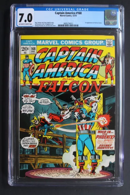 Captain America #168 1st Pheonix BARON HELMUT ZEMO Falcon Winter Soldier CGC 7.0