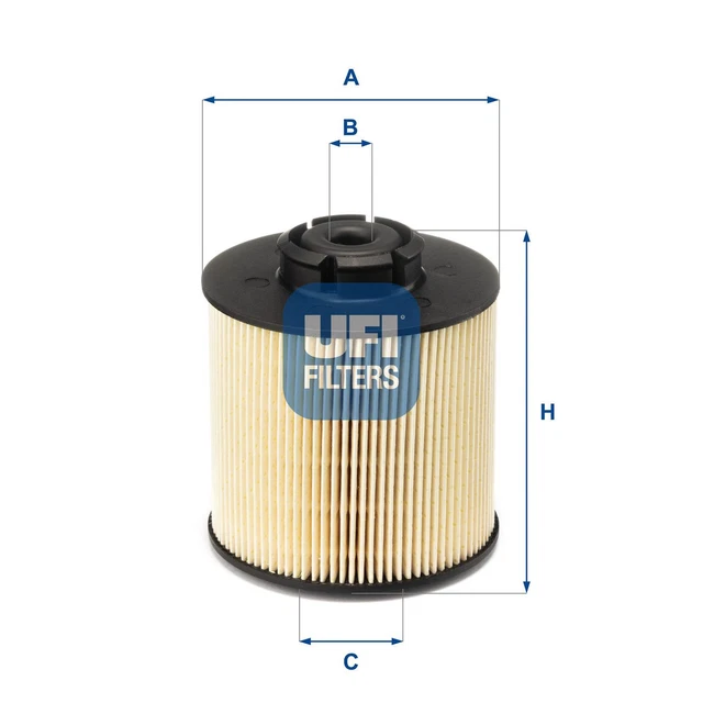 Filtro carburante UFI 26.017.00 inserto filtro per MERCEDES ATEGO VARIO LK B670