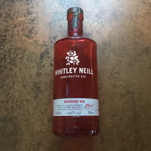 Whitley Neill Handcrafted Empty Raspberry Gin Bottle Upcycling Craft