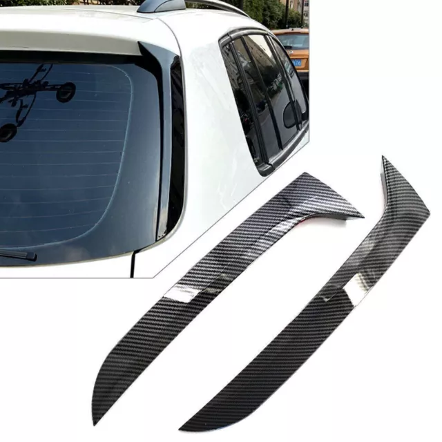 For VW Tiguan MK1 2007-2016 Carbon Rear Window Side Spoiler Canard Splitter Trim