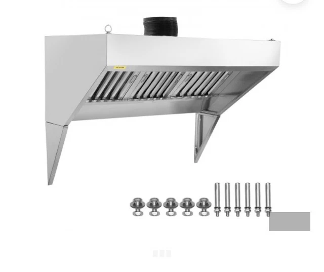 VEVOR 6' FT Concession Trailer Food Truck Hood Commercial Exhaust Hood