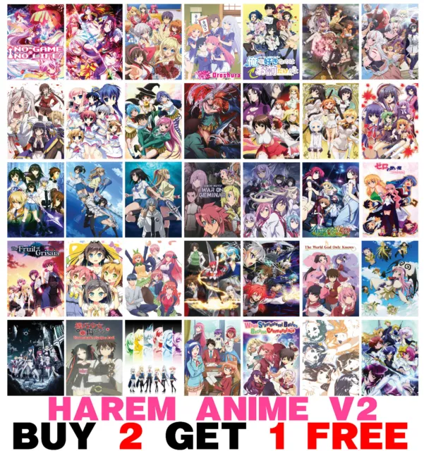 Top Harem Romantik Anime Manga Poster Kunstdruck Wand Zuhause Zimmer Dekor Anime V2