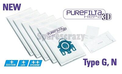 Pour Miele Type G N H Purefilta Hepa 3D Sac & Filtre Paquet (5) Medivac S400