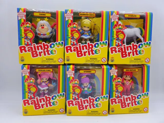 Rainbow Brite Tls Toy 40Th Anniversary Set Of 6 Mini Figures New In Box Mib Nrfb