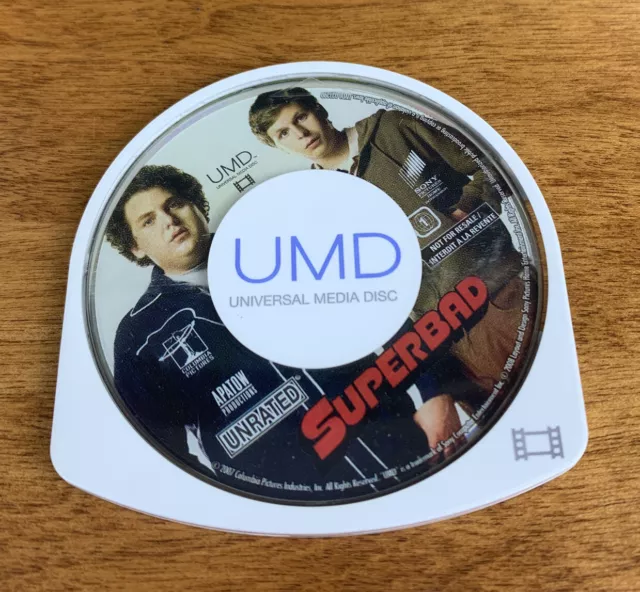 Superbad Unrated Edition UMD Video PSP 2007 Disc Only Movie Video Jonah Hill