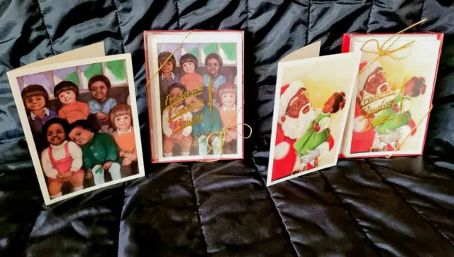Vintage 1987 Lot Of 2 Boxes Of African American Christmas Cards
