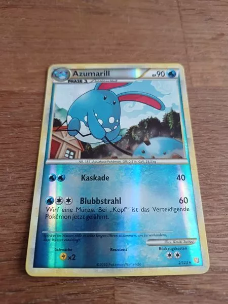 Azumarill - 2/123 - Heartgold & Soulsilver - Pokemon Reverse LP