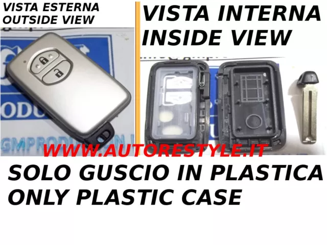 Cover Guscio Per Telecomando Toyota 2 Tasti - Only 2 Button Remote Case