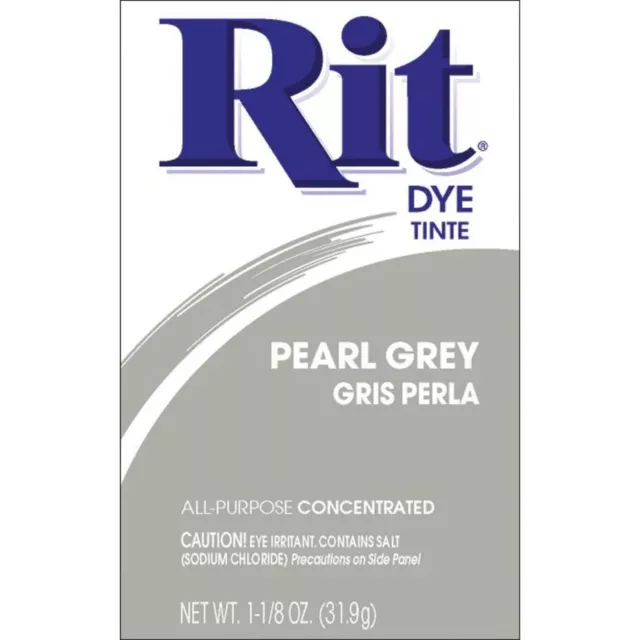 Rit Dye Powder 31.9g for cotton wool nylon and more PEARL GREY COLOUR