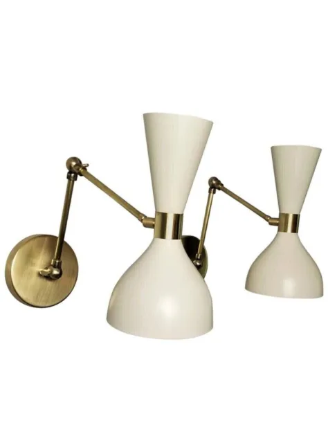 Pair Of 1 Italian Sconces Adjustable Wall Lamps In Stilnovo Style Wall Light