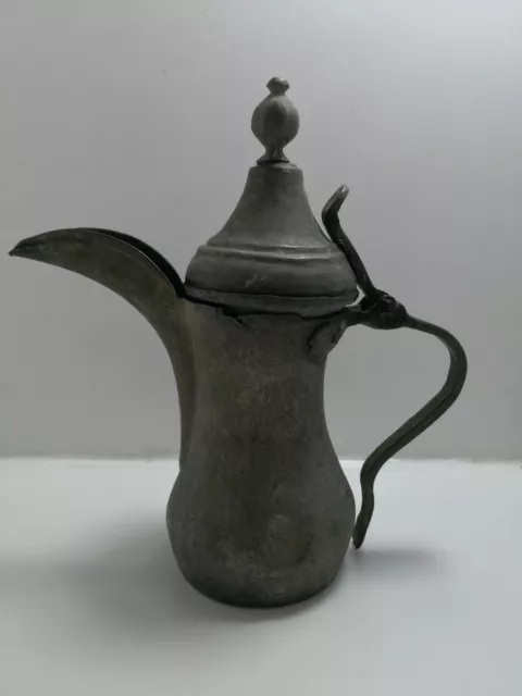Antique RARE Iraqi Small Bedouin Arabic Dallah Brass Copper Coffee Pot دلة بغداد
