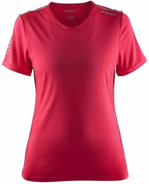 Craft Mind Short Sleeve Running Women's T-Shirt, Pink, X-Large RRP £27.99