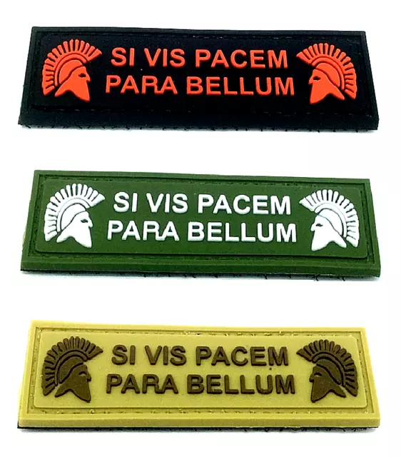 SI VIS PACEM PARA BELLUM x 1 - Patch militaire "3d" (Légion & Armées Française)