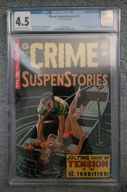 Crime SuspenStories #23 (EC Comics, 1954) CGC 4.5 VG+ Pre-Code Horror Rare 🔥